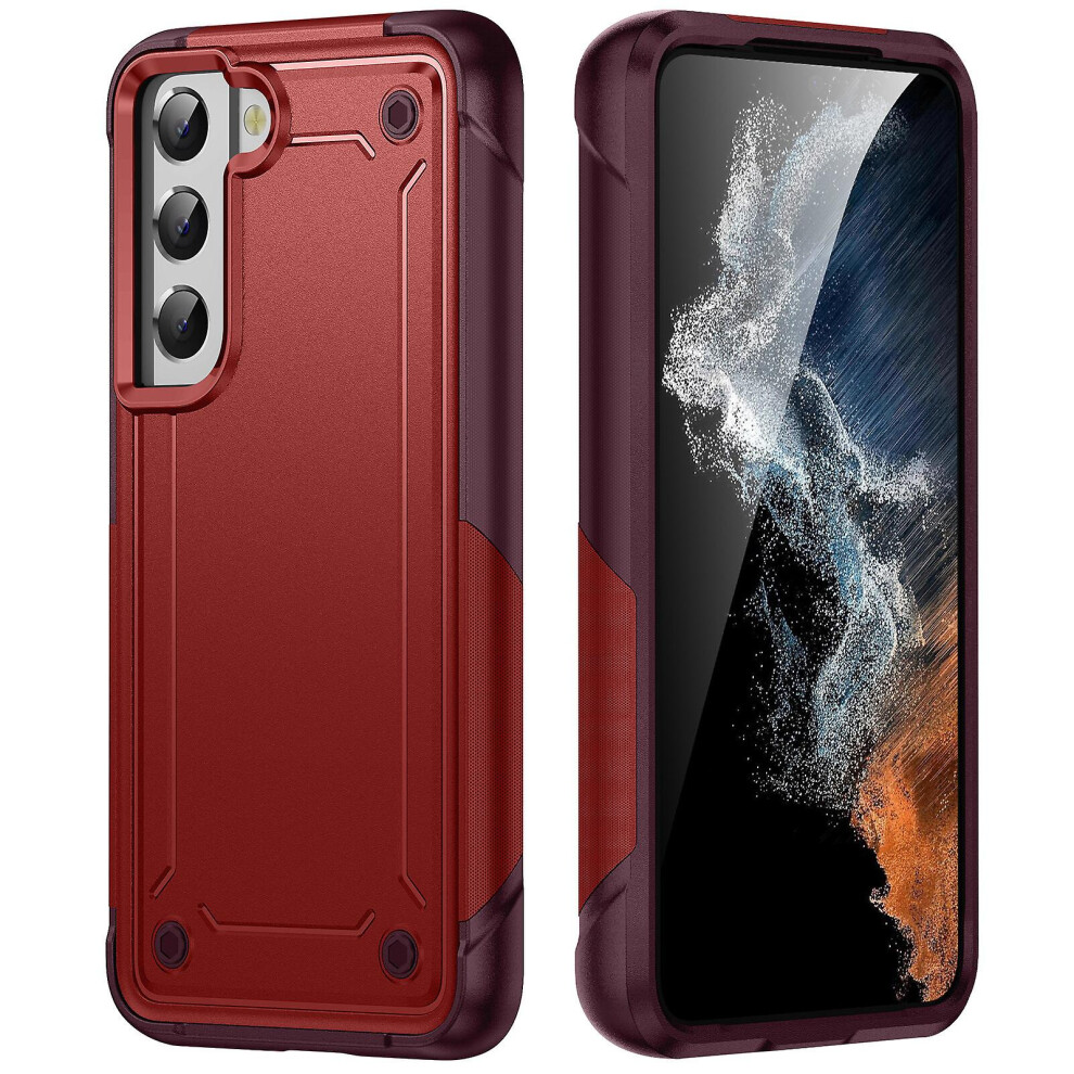Shockproof Phone Case Compatible Samsung Galaxy S21 Fe: Red 3333213183930
