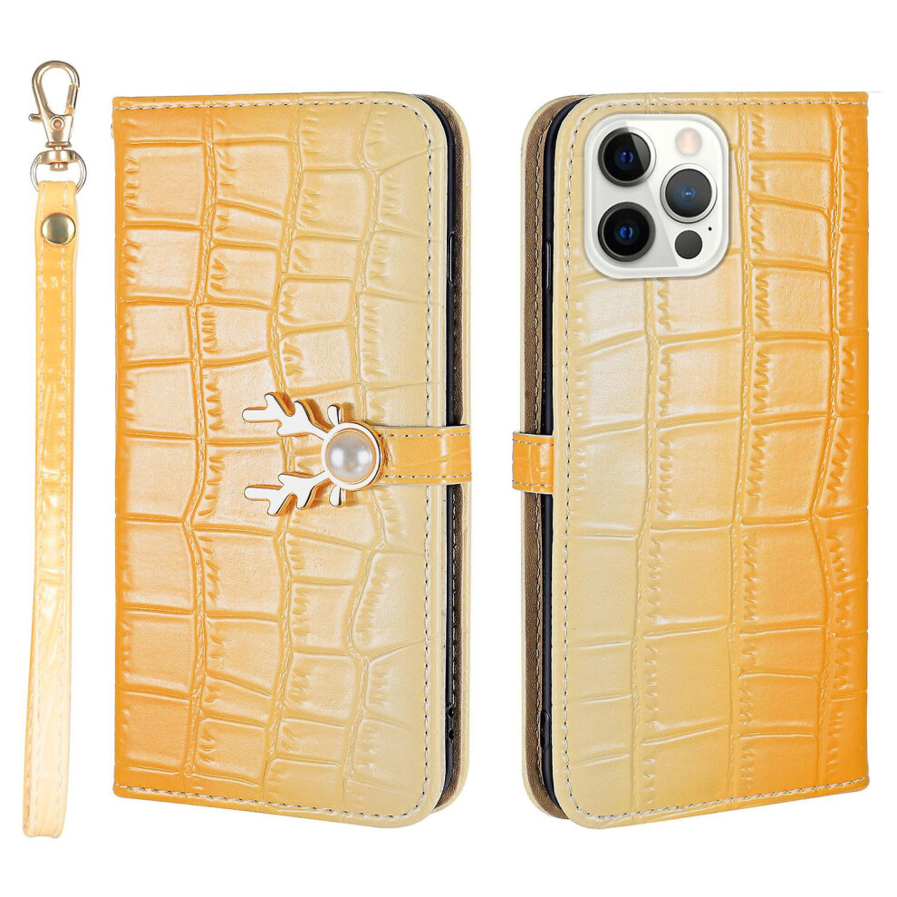 Compatible Iphone 13 Pro Max Phone Case With Strap:gradient Yellow 4906754171354