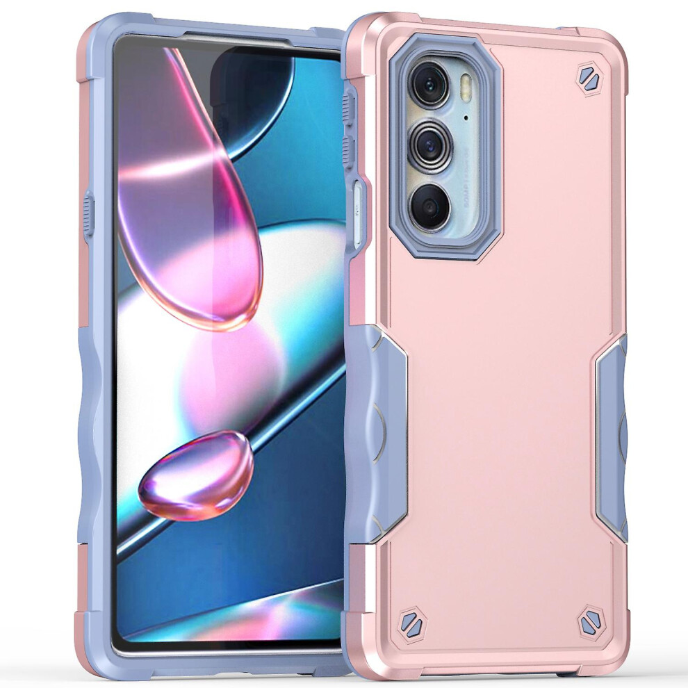 Compatible Moto Edge X30 Case, Heavy Duty Dual Layer Slim Shockproof Cover:rose Gold 3333213184043