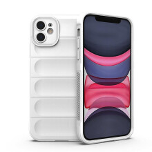 compatible iphone iPhone11 Pro Max Case, Flexible Soft TPU Rubber Grip Shock-Absorbent Protective Case Cover:White
