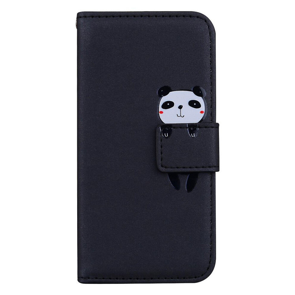 Compatible Iphone7 8 Se2 Se3 Case Leather Wallet Flip Phone Case: Black 4906754171279