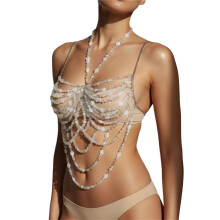 Lightweight 300g Acrylic Body Chain Hollow Out for Party Beach