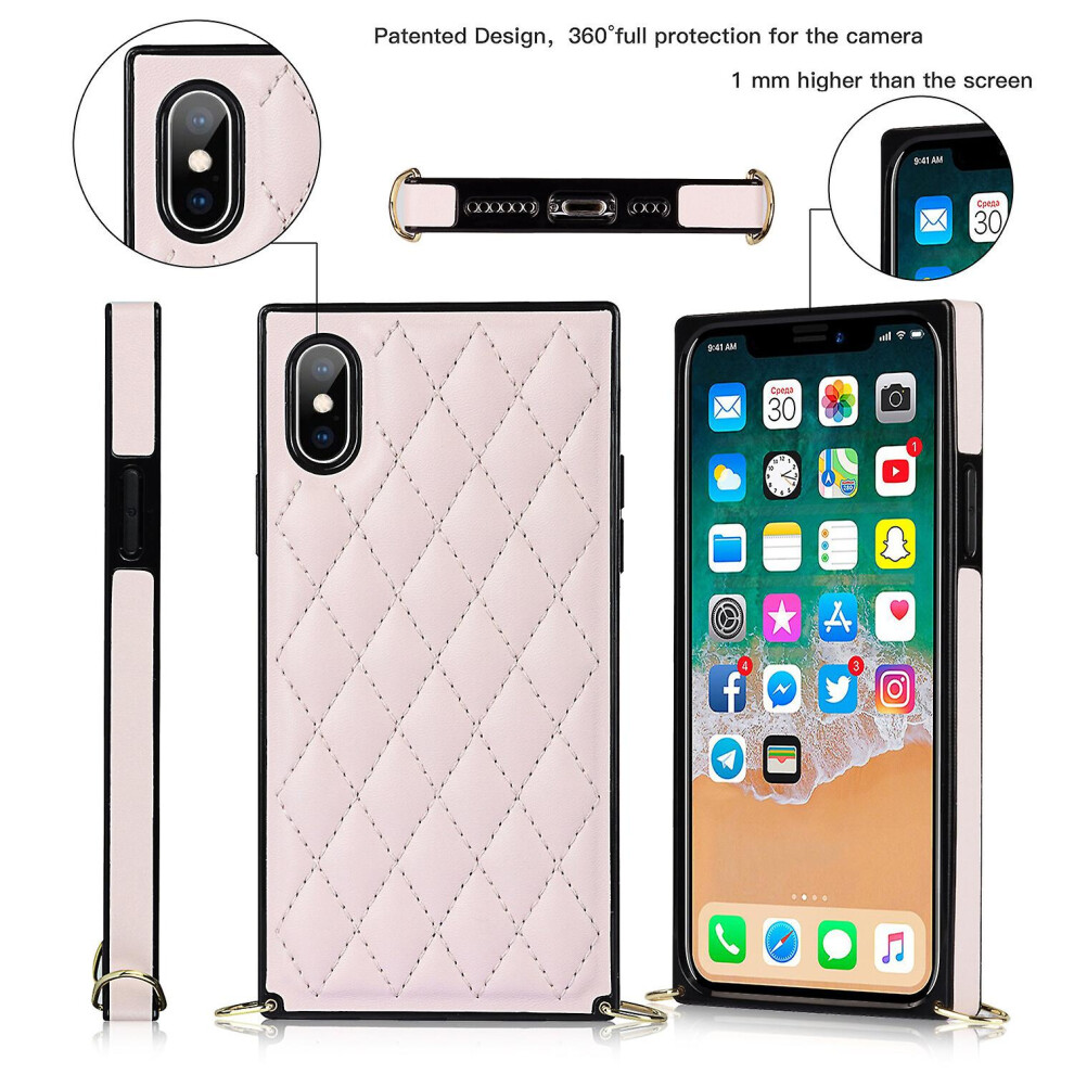 Cross Body Lanyard Cover Compatible Iphone X Xs Case: Pink 4574221284717