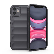 compatible iphone iPhone11 Pro Max Case, Flexible Soft TPU Rubber Grip Shock-Absorbent Protective Case Cover:Gray