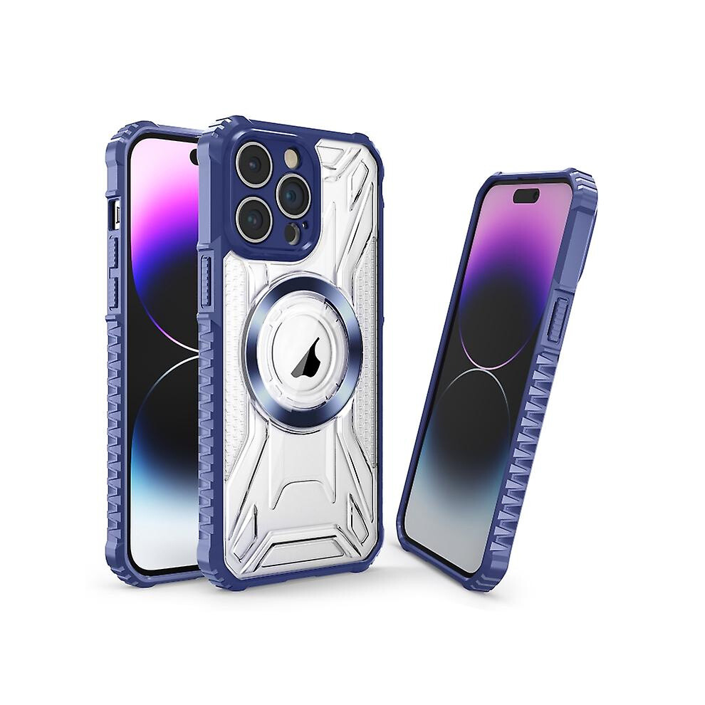 Compatible Iphone 15 Plus Cd Texture Magsafe Phone Case:sapphire 8375701226816