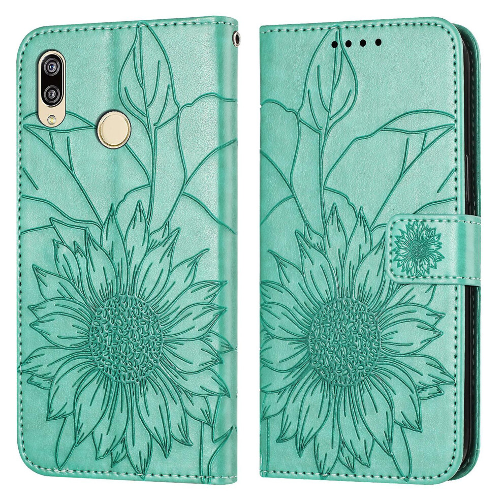 Compatible Huawei P20 Lite Wallet Case,3 Credit Card Slot Id Card Holder,Pu Leather Flip Case: Green 3403292163809