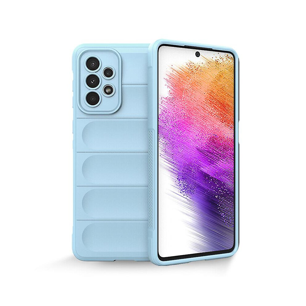 Samsung Galaxy A73 Case, Flexible Soft Tpu Rubber Grip Shock-Absorbent Protective Case Cover:light Blue 3468205150956