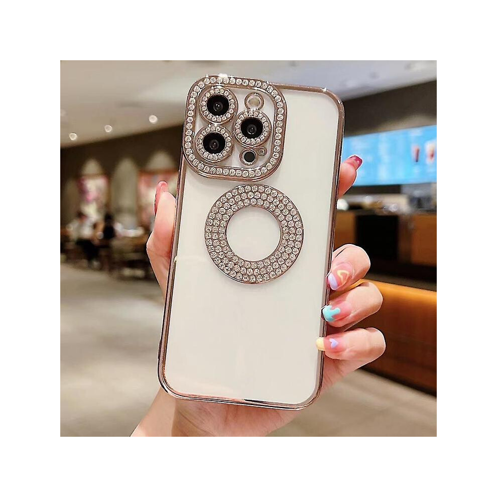 Compatible Iphone 11 Electroplated Diamond Tpu Phone Case:rose Gold 3386850279511