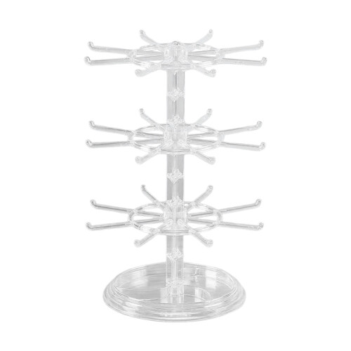 Multifunctional ABS Construction Jewelry Storage Rack-Clear