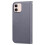 compatible iPhone12 Mini Case Leather Wallet Flip Phone Case:Gray 3