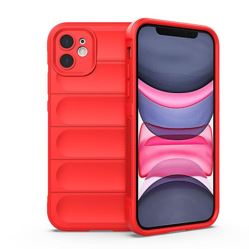 compatible iphone iPhone11 Pro Max Case, Flexible Soft TPU Rubber Grip Shock-Absorbent Protective Case Cover:Red