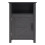 Living And Home Melamine-Faced MDF Bedside Table, Grey 3