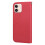 compatible iPhone12 Mini Case Leather Wallet Flip Phone Case:Red 3