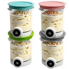 4 Pack Ice Cream Pints and Lids Compatible with Ninja Creami NC701UK NC700UK NC7