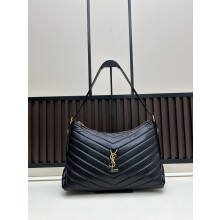 Saint Laurent YSL Embroidered Lambskin Tote 668