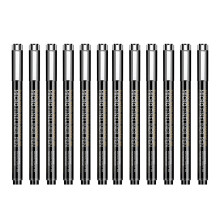 Artist Drawing Pen Waterproof Fine Liner Pen Needle-12 sticks