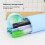 Telescoping Silicone Pencil Case Desktop Pen Box with-Pink 3