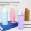 Telescoping Silicone Pencil Case Desktop Pen Box with-Pink 6
