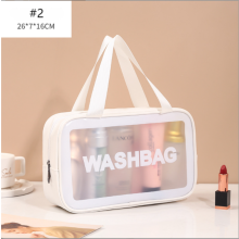 Transparent PVC Cosmetic Bag, Large Clear Toiletry Bag, Waterproof Wash Bag