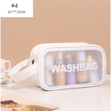 Transparent PVC Cosmetic Bag, Large Clear Toiletry Bag, Waterproof Wash Bag
