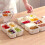 8Grid Snackle Box Clear Storage Box With Handle, 8 Compartment Snack Container For Picnic 7