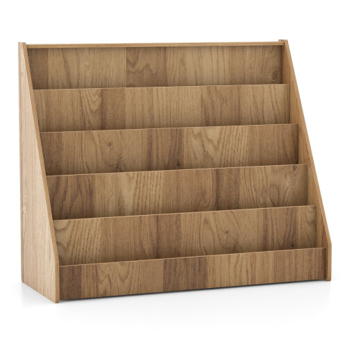 Bibliothèque pour enfants à 5 compartiments - Bois naturel