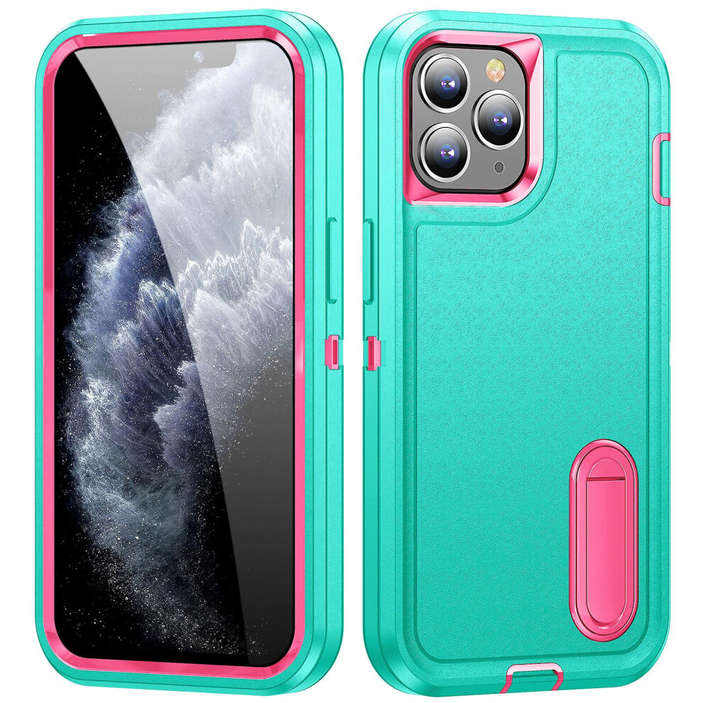 Shockproof Protective Iphone 11 Pro With Stand:green And Pink 3468205151564