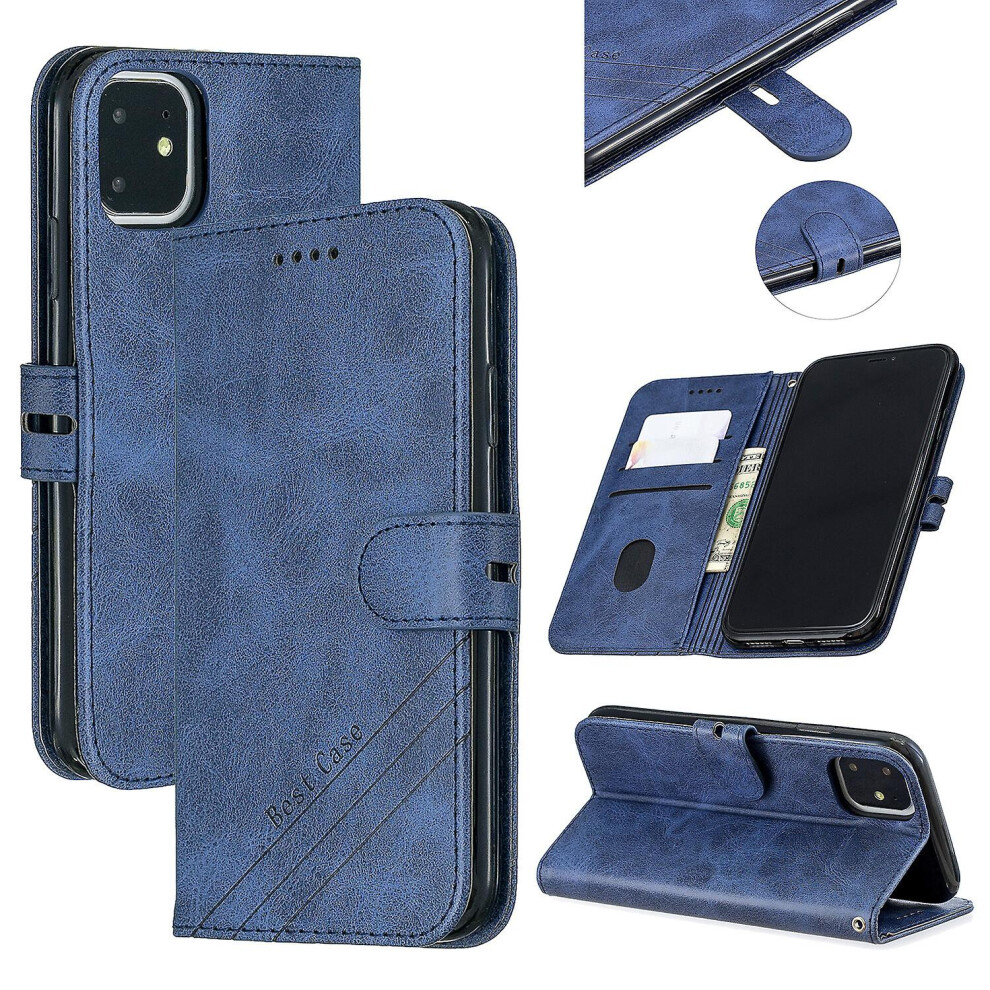 Compatible Iphone 11 Wallet Case,3 Credit Card Slot Id Card Holder,Pu Leather Flip Case 3468205151502