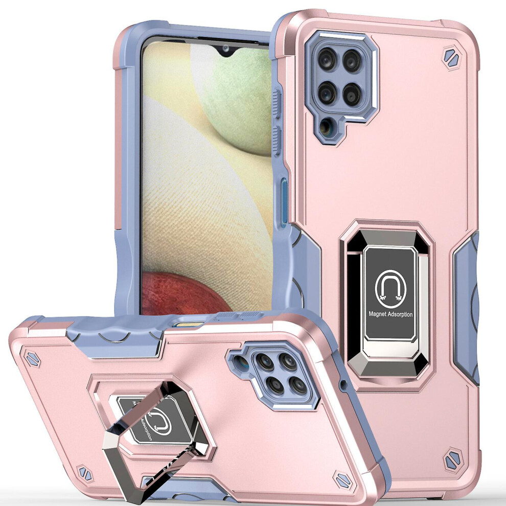 Case Compatible Samsung A12 Shockproof Magnetic With Ring Holder:rose Gold 334093265962