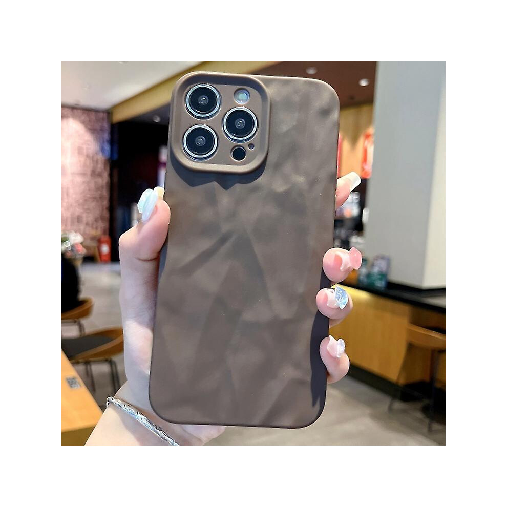 Compatible Iphone Xr Frosted Wrinkles Texture Tpu Phone Case: Grey 7779546287604