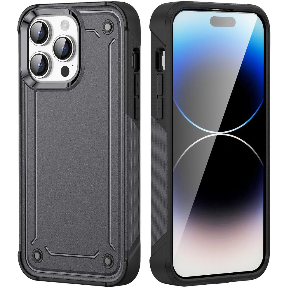 Shockproof Phone Case Compatible Iphone 15 Pro: Gray 3512009380825