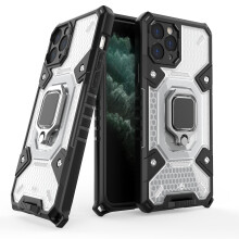 compatible iPhone11 Pro Phone Case With Ring Holder Kickstand:Light Gray