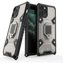 compatible iPhone11 Pro Phone Case With Ring Holder Kickstand:Gray