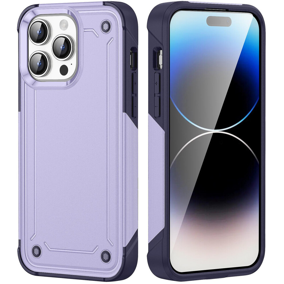 Shockproof Phone Case Compatible Iphone 15 Pro: Purple 3512009380856