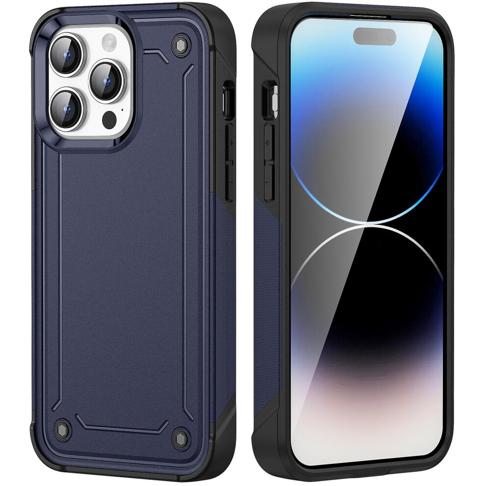 Shockproof Phone Case Compatible Iphone 15 Pro: Blue 3512009380818