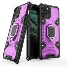 compatible iPhone11 Pro Phone Case With Ring Holder Kickstand:Purple
