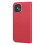 compatible iPhone12 Case Leather Wallet Flip Phone Case:Red 3