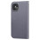 compatible iPhone12 Case Leather Wallet Flip Phone Case:Gray 3