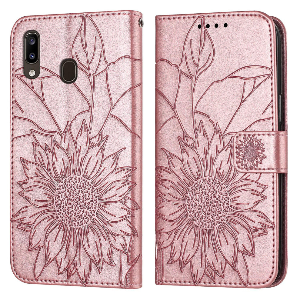 Compatible Samsung Galaxy A40 Wallet Case,3 Credit Card Slot Id Card Holder,Pu Leather Flip Case: Pink 3333213184241