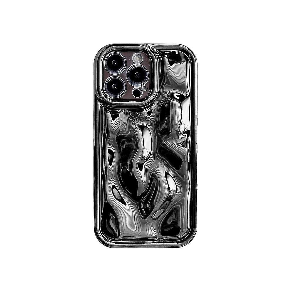 Compatible Iphone 13 Pro Max Electroplating Meteorite Texture Tpu Phone Case: Black 3592637370009