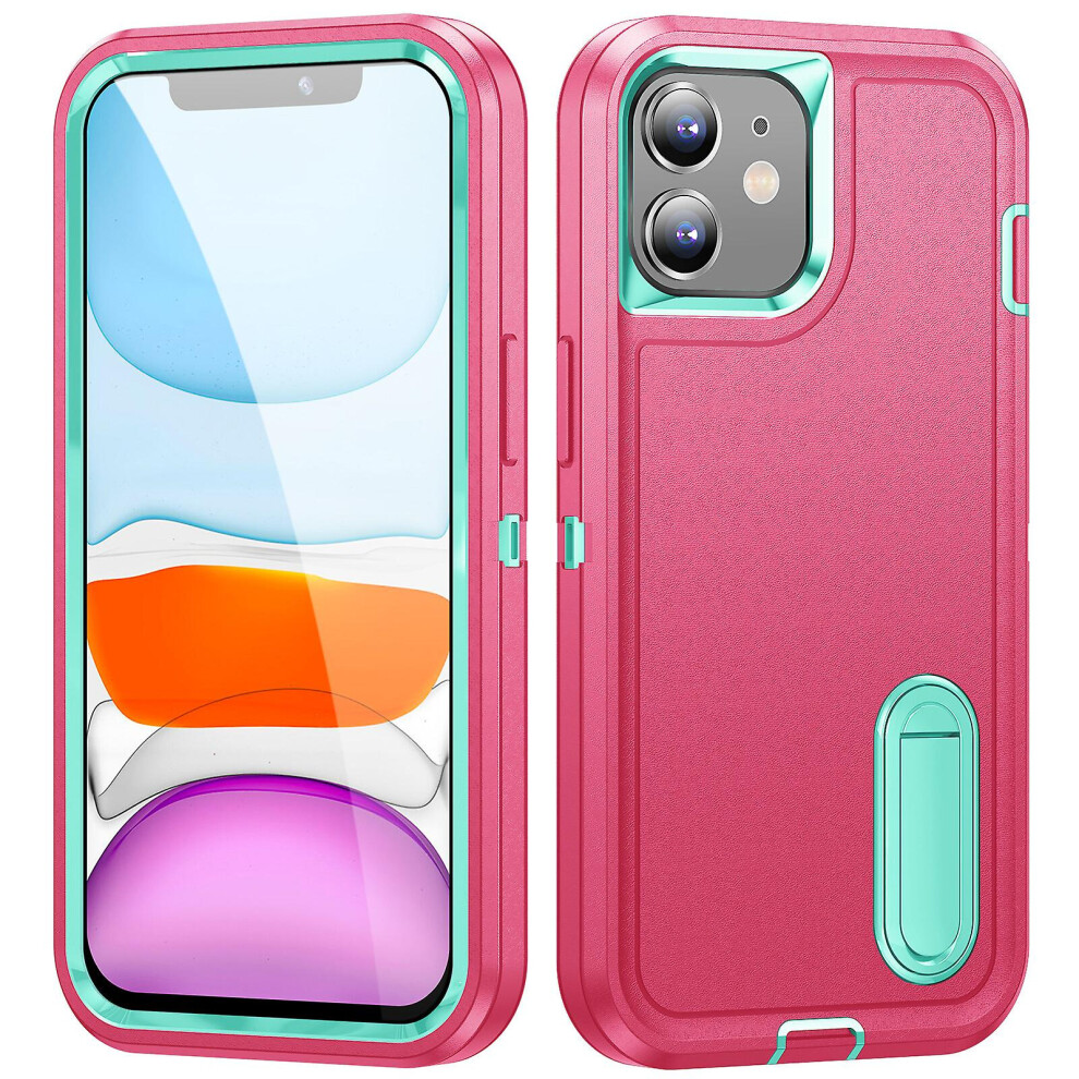 Shockproof Protective Iphone 11 With Stand:- Pink/Blue 3403292163922