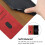 Leather Magnetic Clasp Case with Flip Wallet Stand Function Cover compatible iphone12 mini:Red 5