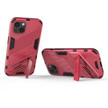Slim Case compatible iPhone12 Mini Shockproof Dual-Layer Stand Cover:Pink