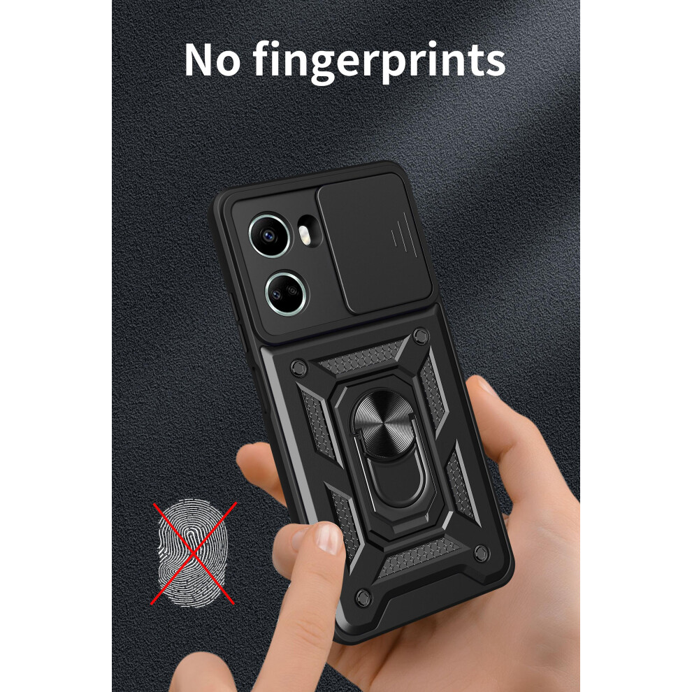 Magnetic Phone Case Compatible Huawei Nova 10 Se 4G, Slide Camera Lens Protection And Built In 360 Rotatable Ring Holder:rose Gold 3386850279672