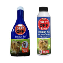 Dog Cat Repellent Granules & Gel Set Outdoor Use