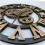 Golden Skeleton Roman Numerals Wall Clock 2