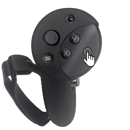 2 PCS Silicone Protective Sleeve VR Controller Grip Cover for Meta Quest Pro 2