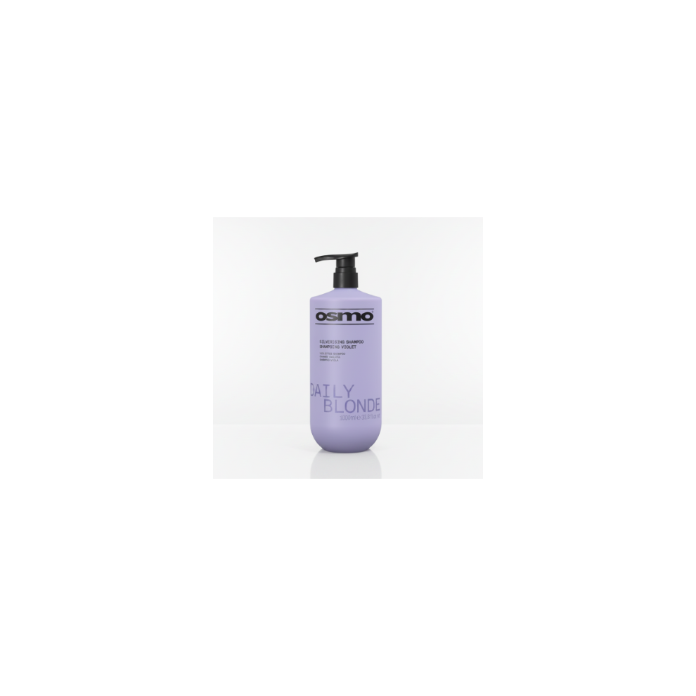 Osmo Daily Blonde Silverising Shampoo | Shampoo | No Or Brass | Vegan. 1000Ml Purple/Yellow
