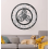 60CM silver Skeleton Roman Numerals Wall Clock - 2