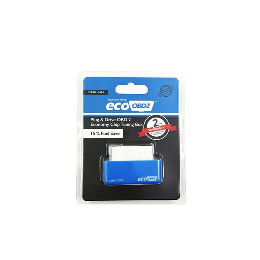 (-Diesel) Eco Obd2 Economy Fuel Saver Tuning Box Chip For Petrol Car Gas Saving Universal Blue 4069369497834